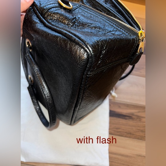 BALENCIAGA Leather Blanket Square Bag - Picture 9 of 16